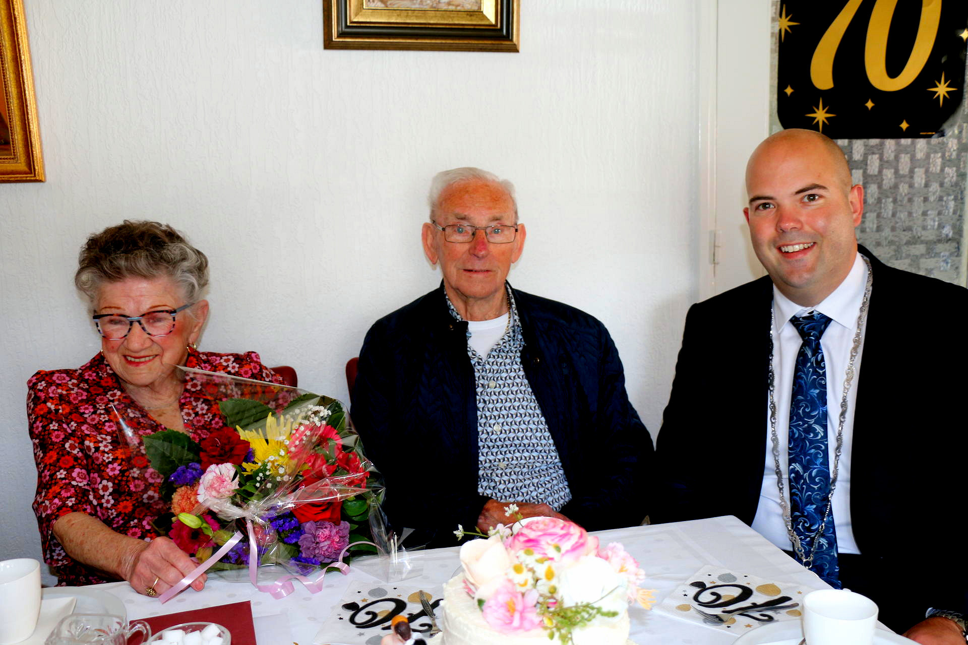 Platina Huwelijk echtpaar Noevers-Lupchen