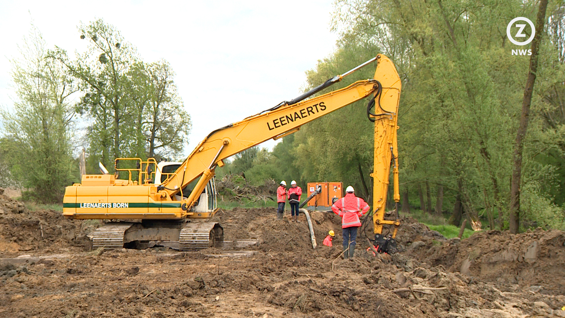 Werkzaamheden bij de Geleenbeek