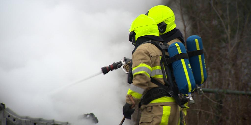 Tuinhuis door brand verwoest