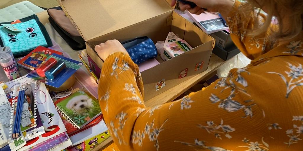 Ook dit jaar zamelt Linda gevulde schoenendozen voor het goede doel