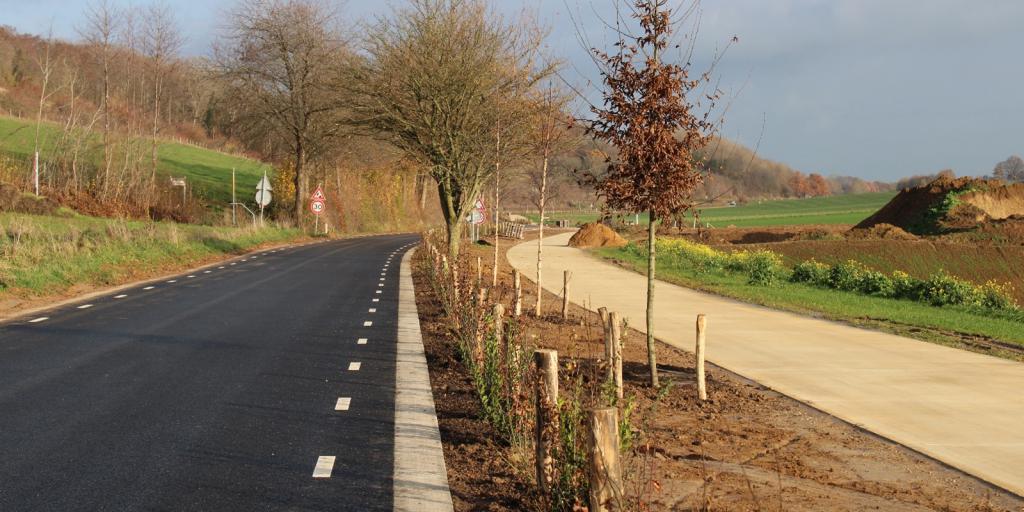 Weg tussen Fromberg en Ubachsberg vlak voor kerst open