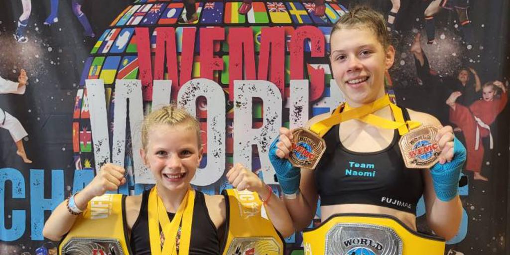 Twee zusjes veroveren titels op wk kickboksen