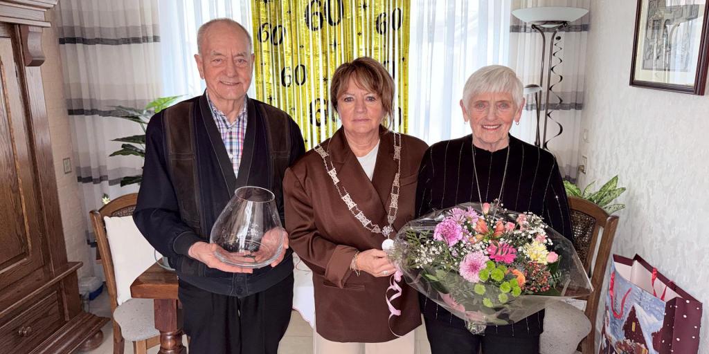 Giel en Mia Sturtz-Clement vieren diamanten huwelijk