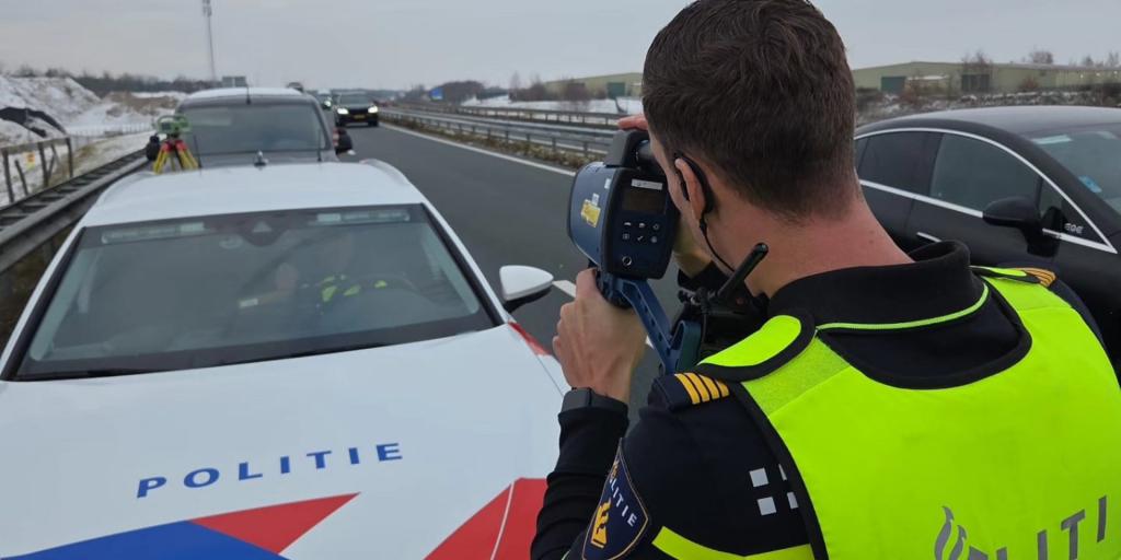 Hardrijders op de bon bij wegwerkzaamheden Buitenring
