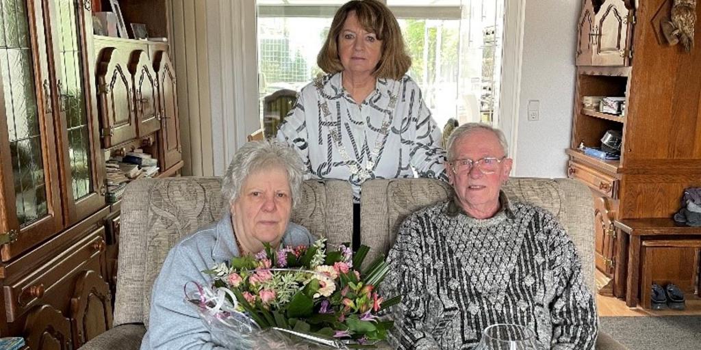 Jeu en Mia Franssen-Maassen vieren 60e trouwdag